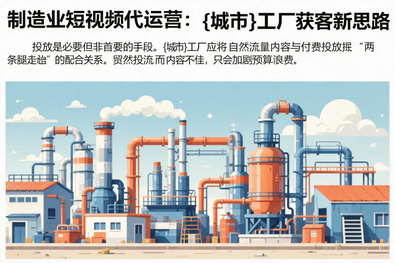 制造业短视频代运营:六盘水工厂获客新思路